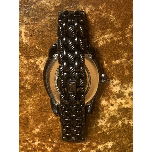 Judith Ripka Madison Watch Black Stainless Steel and Black Spinel - Picture 10 of 11